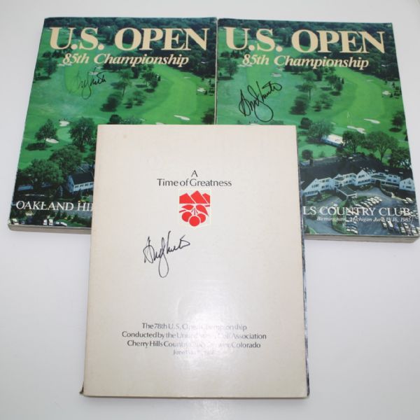 Two Andy North Signed 85th U.S. Open Journals and One Signed 78th U.S. Open Championship Journal JSA COA