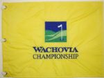 Lot of 3 Souvenir Golf Pin Flags: Safeway Classic, Wachovia Championship, and US Senior Open