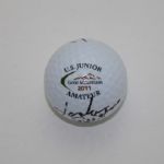Jordan Spieth Signed U.S. Junior Amateur Gold Mountain Golf Ball JSA COA