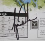 Tiger Woods Signed Valhalla Map - 2000 PGA Championship JSA COA