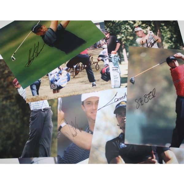 Lot of 100 Miscellaneous Signed 8x10 Photos - Masters, PGA, US Open, and The Open Champs JSA COA