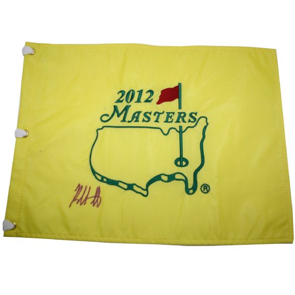 Bubba Watson Signed 2012 Masters Embroidered Flag JSA COA