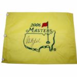 Phil Mickelson Signed 2006 Masters Embroidered Flag JSA COA
