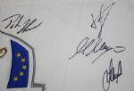 2012 European Ryder Cup Team Signed Embroidered Flag JSA COA