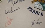 Multi-Signed 2000 U.S. Open Cloth Flag - Pebble Beach - 16 Signatures JSA COA
