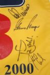 Multi-Signed 2000 The Open Flag - St. Andrews - 9 British Open Winners Signatures JSA COA