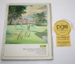 Ray Floyd Signed 1969 PGA Championship Program with 1969 PGA Ticket JSA COA