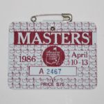 1986 Masters Series Badge - #A2467