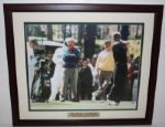 Tiger Jack Arnie Famous Round of Three Masters Greats - Framed 16x20