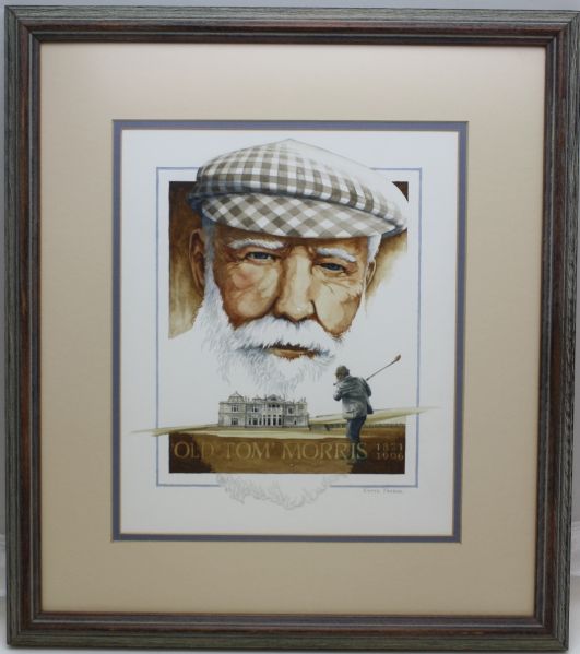 Framed Old Tom Morris Print - 15"x 17" by Peter Ferber