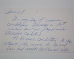 H.G. Picard Signed Card plus Written Note JSA COA