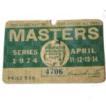 1974 Masters Badge - Gary Player Winner