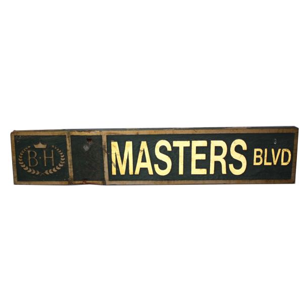 Unique Masters Blvd Wood Street Sign from Bay Hill Golf Course Community