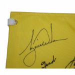 2013 Masters Dinner Champ Flag Signed by 20 Champs - Tiger, Jack, Phil, etc. JSA COA