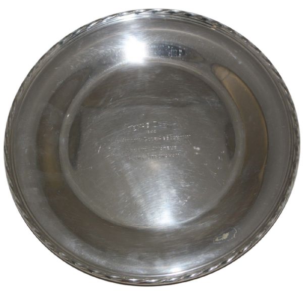 1948 Texas Open Sterling Plate-Frank Stranahan 2nd Amateur