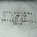 1942 Ponce De Leon Sterling Silver Champions Bowl Won By Frank Stranahan