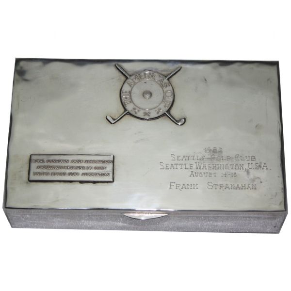 1952 All Americas Cup Sterling Silver Cigar Box-Frank Stranahan Collection