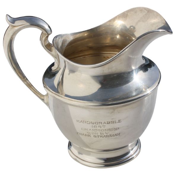 1947 Hardscrabble Championship Stranahans Winners Sterling Pitcher