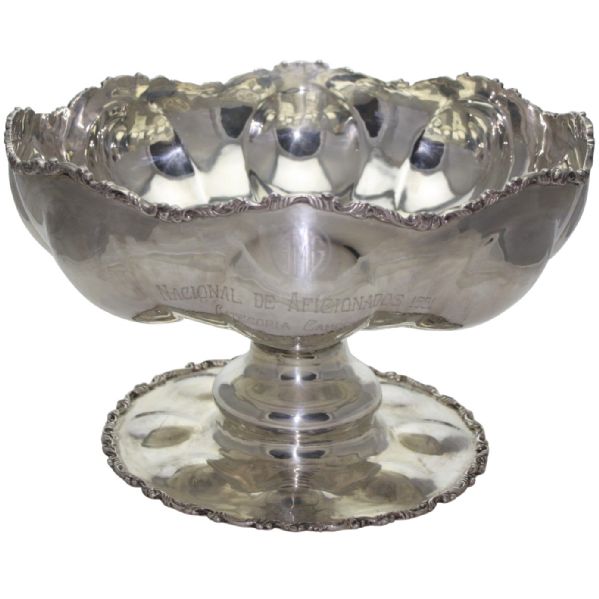 Frank Stranahans 1951 Mexican National Amateur Champions Sterling Punch Bowl