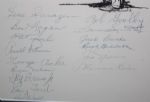 15 Masters Champs Autographs on Original Dugan Cartoon for 1970 Frank Stranahan Day