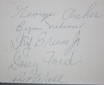 15 Masters Champs Autographs on Original Dugan Cartoon for 1970 Frank Stranahan Day