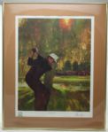 Gary Player Signed Limited  Fuchs Print from 1972 PGA at Oakland Hills-Stranahan Collection