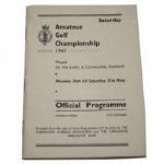 1947 Official Program of The Amateur Golf Championship - Carnoustie Willie Turnesa Champion