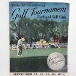 1946 Nashville Invitational Golf Program Johnny Palmer Victory-40s Photos/ Bios Incl.