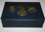 Ben Hogan Golf Ball Box with Decorative Medallions Depicting Majors of Grand Slam