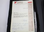 Nabisco Dinah Shore Tape with Personal Letter from Co. Chairman F. Ross Johnson to Penna Family