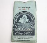1941 Chicago, Illinois Associated Golfers of America Pass Book-Three Item Lot