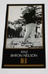 Byron Nelson Signed 1942 Grand Slam Ventures Champions of Golf Card JSA COA
