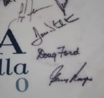 PGA Championship Screen Flag  signed by 19 Champions! JSA COA