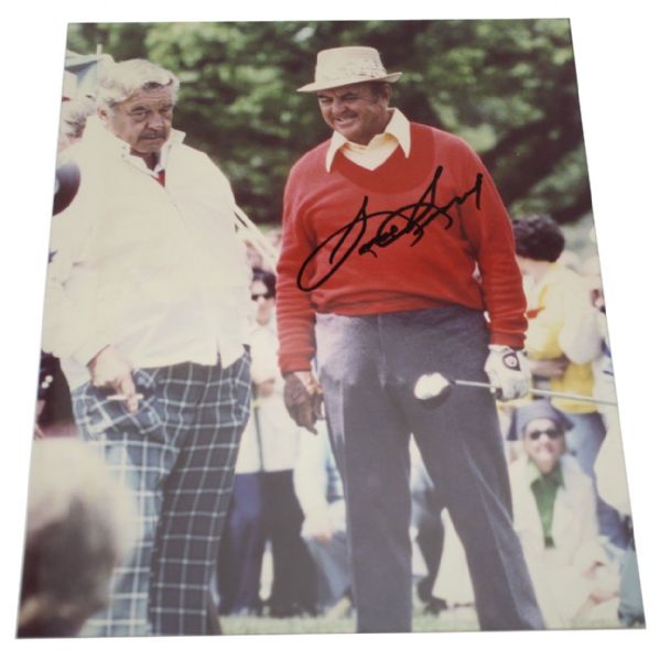 Sam Snead Signed 8x10 Photo with Jackie Gleason - JSA COA