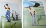 'The Fifty Greatest Golfers' - Signed by 14 Incl. P. Thomson ,DeVicenzo, Trevino! JSA COA