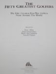 'The Fifty Greatest Golfers' - Signed by 14 Incl. P. Thomson ,DeVicenzo, Trevino! JSA COA