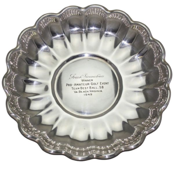 1949 Frank Stranahans Pro-Amateur Golf Event Best Ball Tray