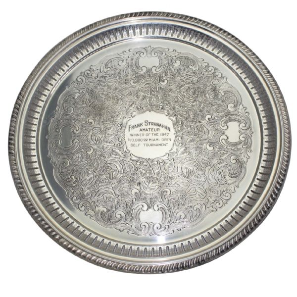$10,000 1947 Miami Open Tournament-Frank Stranahans Low Amateur Tray