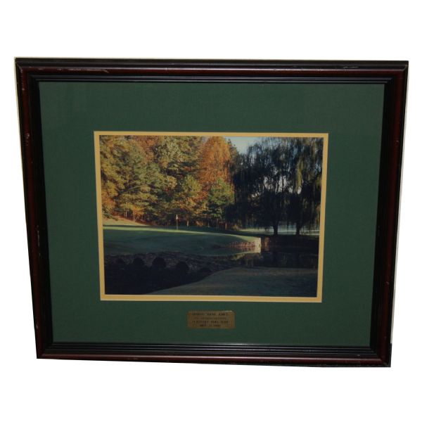 Bobby Jones Peachtree Golf Club-Framed Photo "Of Thanks" to Designer Trent Jones, Sr