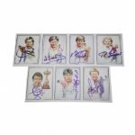 Lot of 7 Signed European Ryder Cup Cards Includes Seve among 5 HOF JSA COA