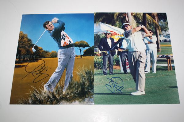 Lot of Two Tony Jacklin Signed 8x10 Photos JSA COA