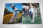 Lot of Two Tony Jacklin Signed 8x10 Photos JSA COA