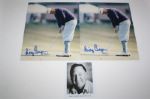 Lot of Three Billy Casper Signed Photos JSA COA