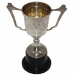Frank Stranahans 1948 Brazilian Open 2nd Place Sterling Silver Trophy