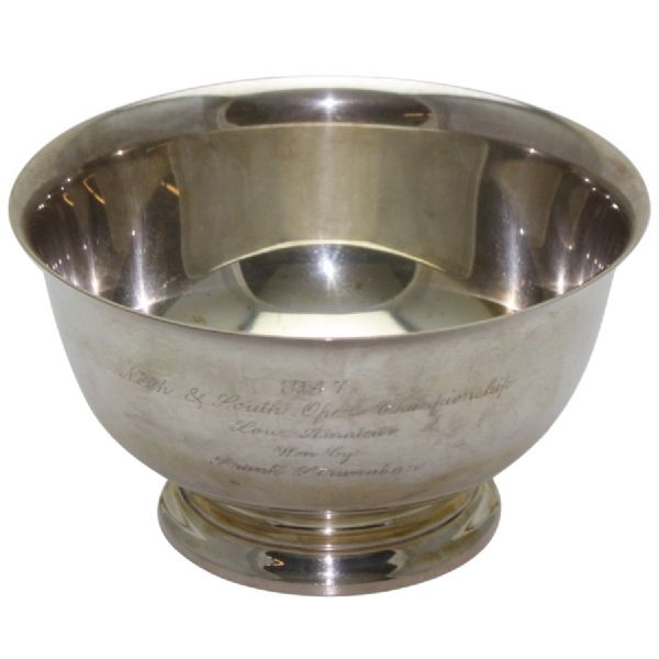 1947 North & South Open-Frank Stranahans Low Amateur Sterling Silver Bowl