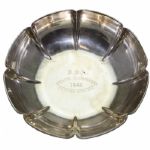 1946 W.G.A. Senior Tournament Putting Contest Sterling Silver Bowl