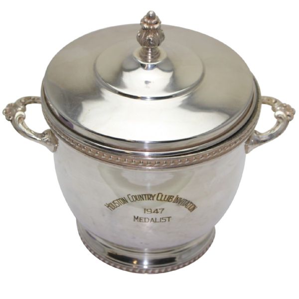 1947 Houston Country Club Invitation Ice Bucket-Frank Stranahan Medalist With 67