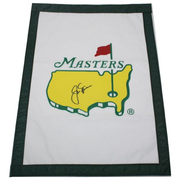 Jack Nicklaus Signed Masters Undated Garden Flag JSA COA
