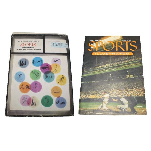 1954 Sports Illustrated Vol. 1 Issue 1 Magazine with Original Mailer-54 Topps Cards