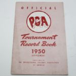 1950 Official PGA Tournament Record Book Supplement-Early Tour Media Guide
